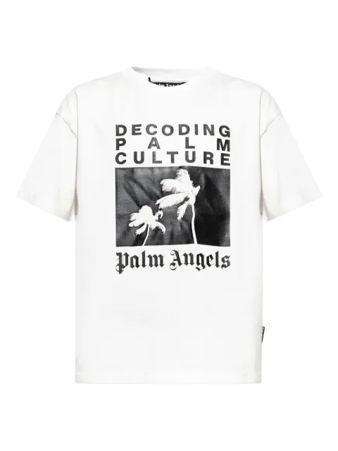Palm Angels T-Shirt mit Palmen-Print