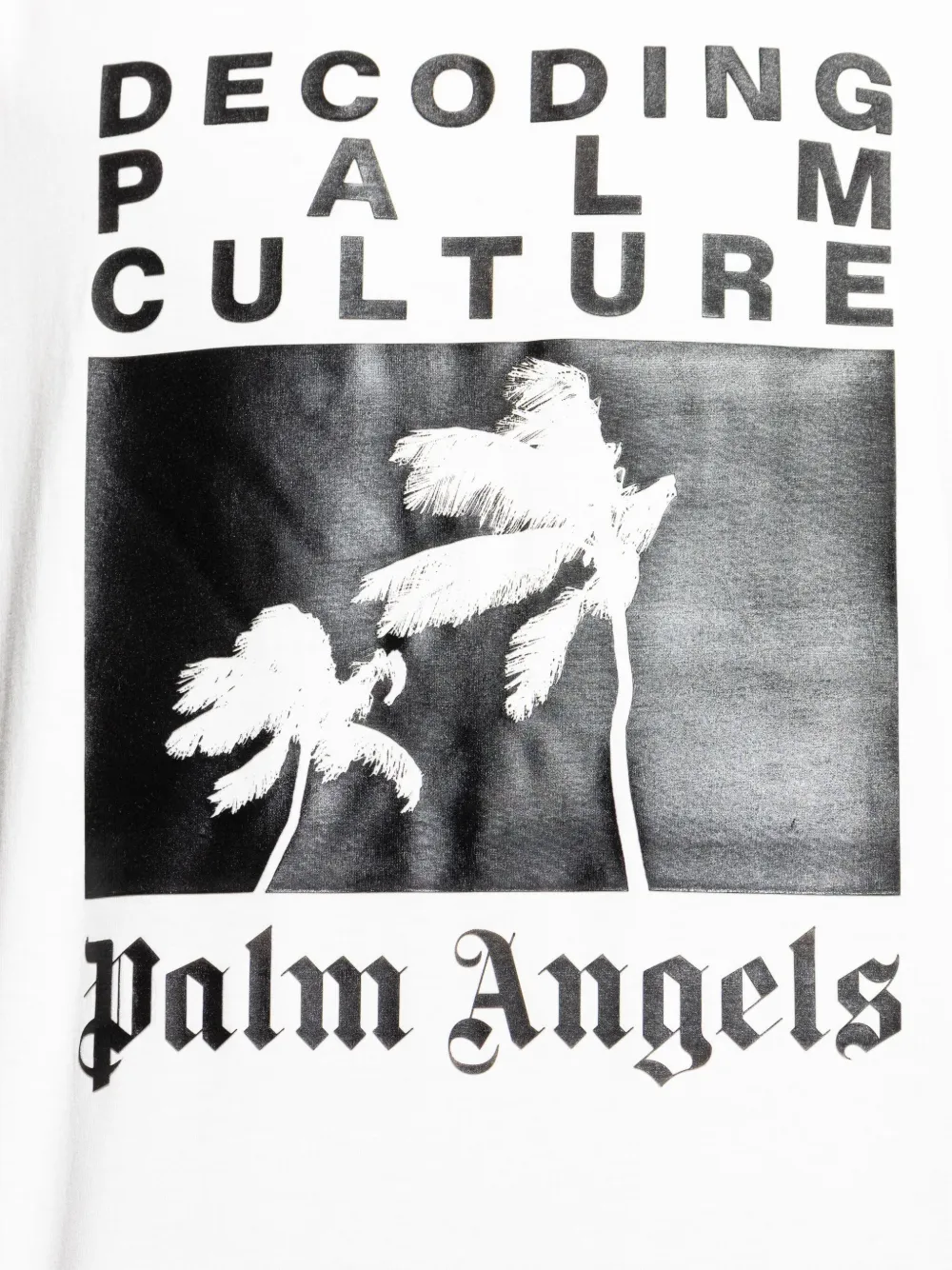 Palm Angels T-shirt met palmprint Wit