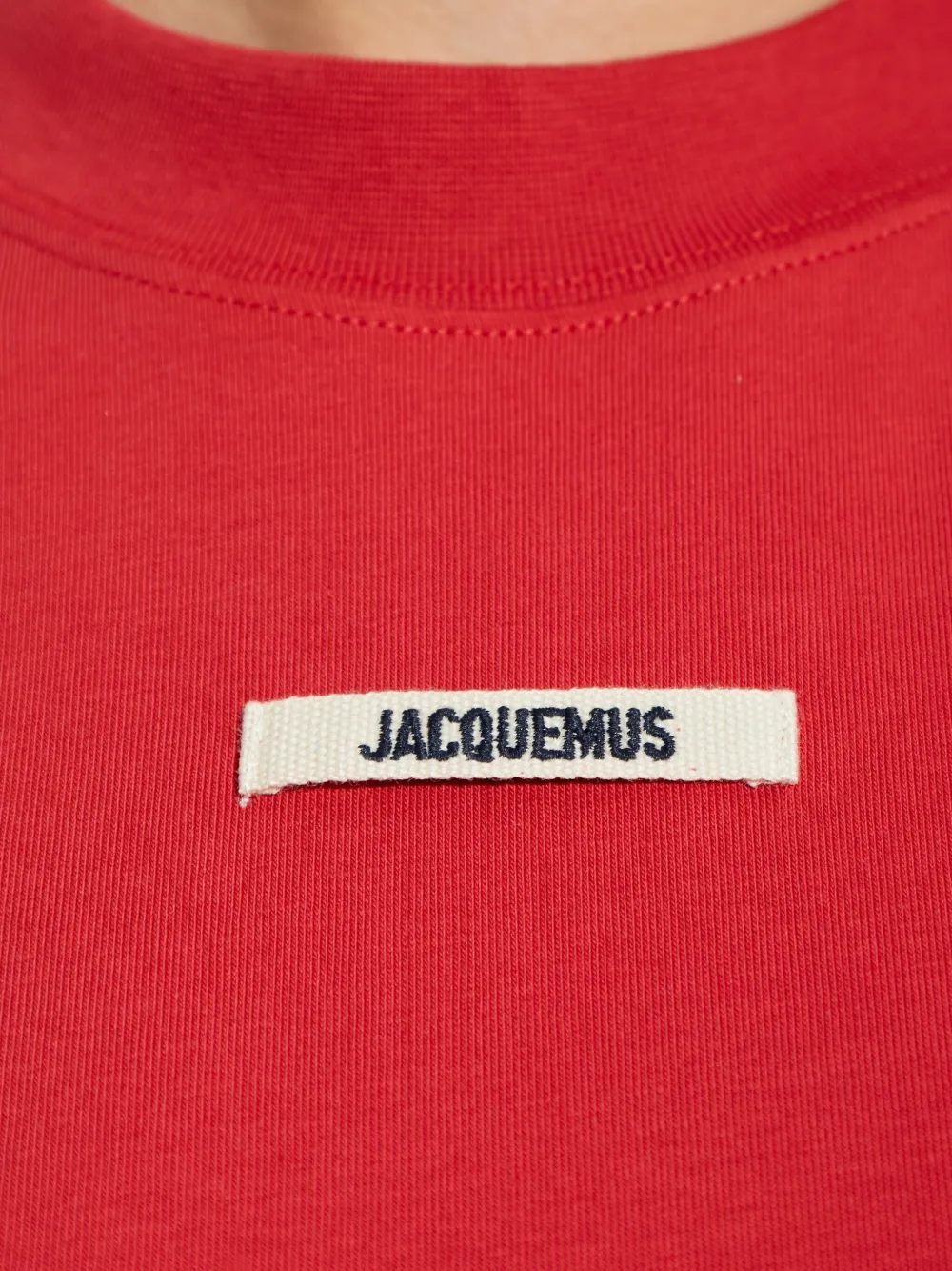 Jacquemus T-shirt met logopatch Rood