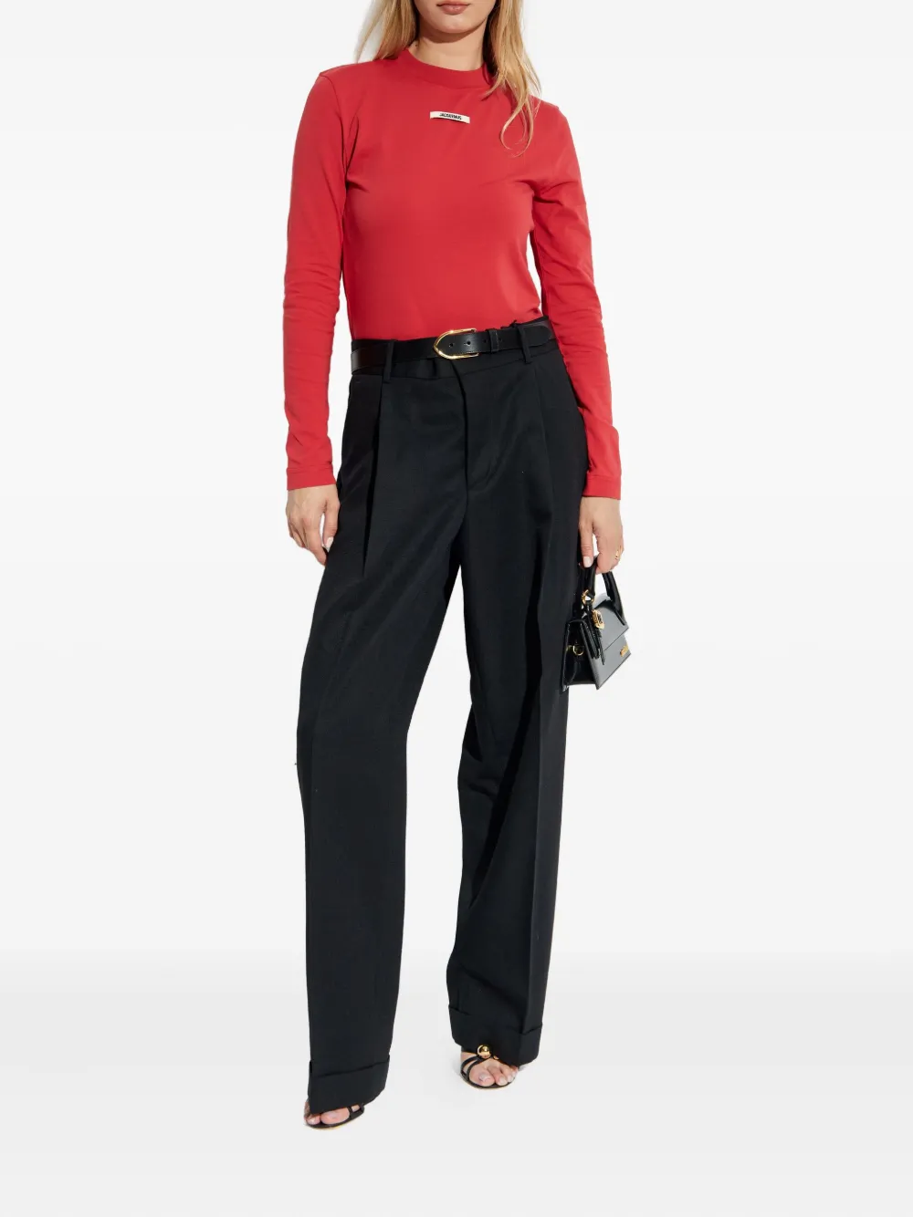 Jacquemus logo-patch long-sleeve T-shirt | T-Shirts & Jersey Shirts | Image 2