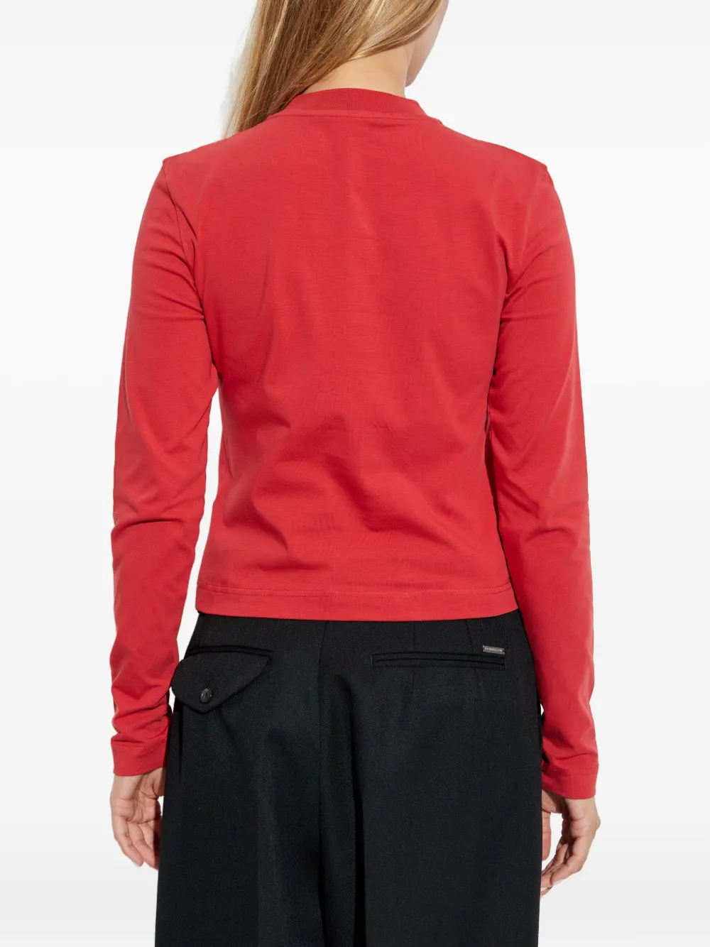 Jacquemus T-shirt met logopatch Rood