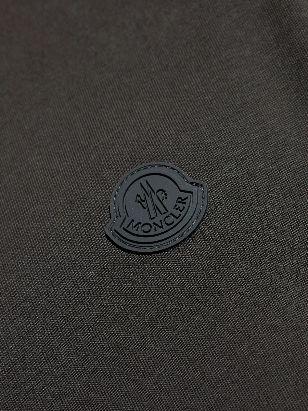 Moncler T-shirt met logopatch en lange mouwen Zwart
