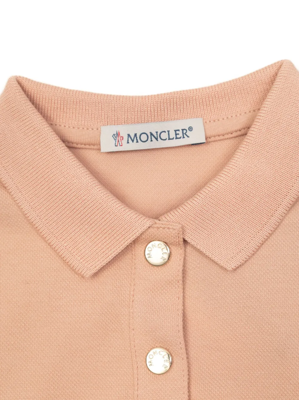 Moncler Enfant Geplooide polojurk Roze