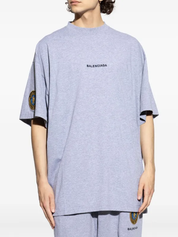 [バレンシアガ]Balenciaga GREY T-shirt with pattern Balenciaga Gray Skater T-Shirt Balenciaga