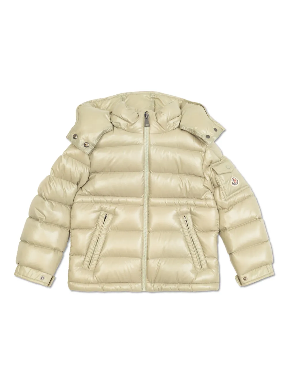 Moncler Enfant Gevoerd jack met capuchon Beige