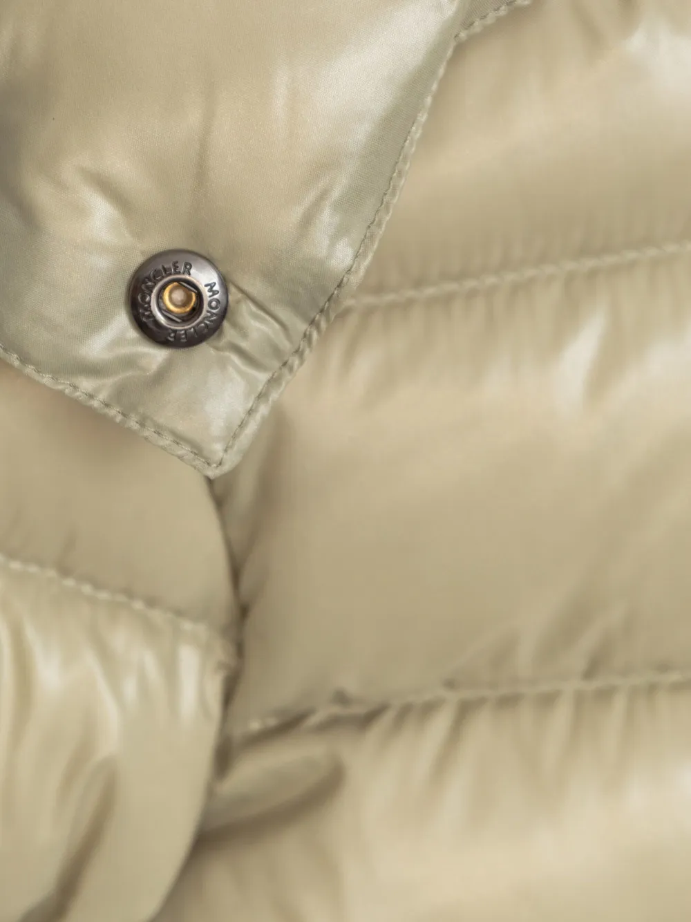 Moncler Enfant Gevoerd jack met capuchon Beige