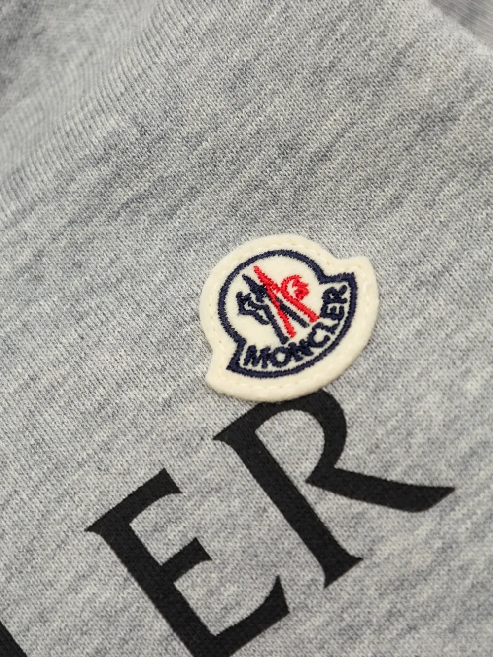 Moncler Enfant Hoodie met logopatch Grijs