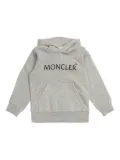Moncler Enfant logo-patch hoodie - Grey