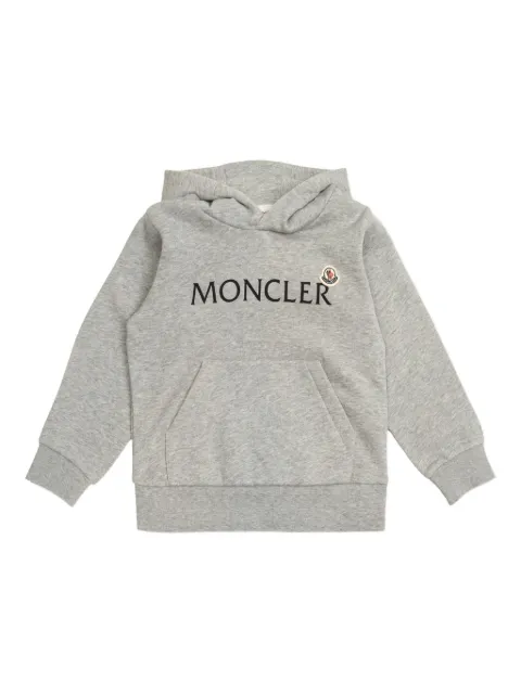 Moncler Enfant logo-patch hoodie
