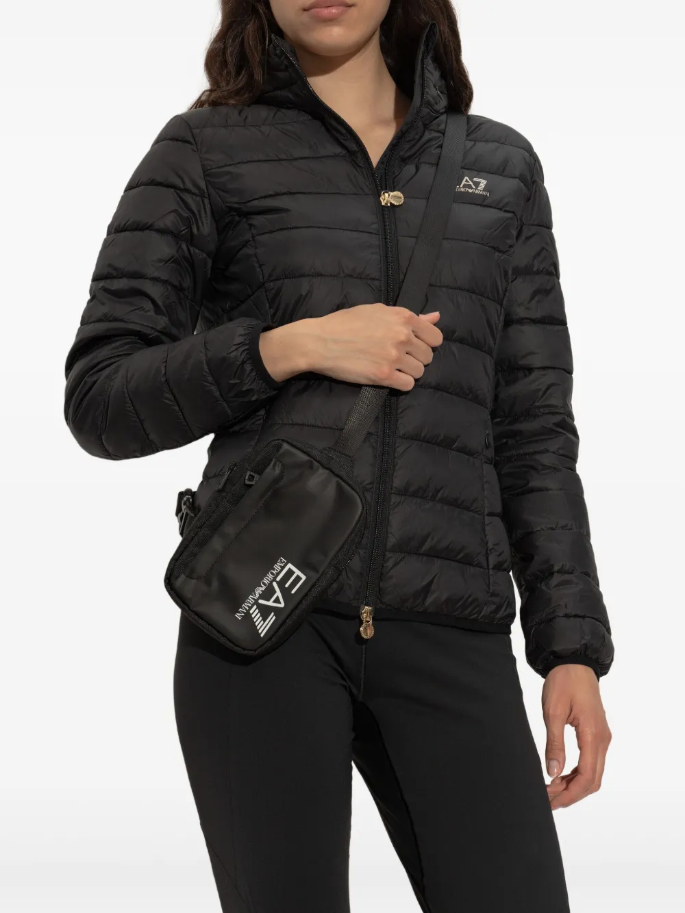 Ea7 Emporio Armani logo-print messenger bag | Women | Image 2