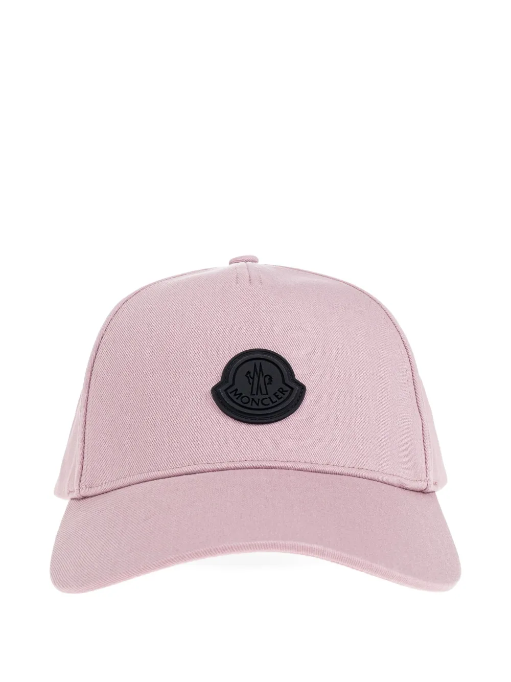 Moncler logo-patch cotton cap Roze