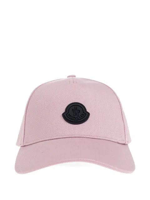 Moncler logo-patch cotton cap