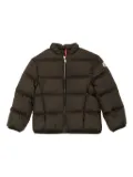Moncler Enfant quilted logo-patch jacket - Black