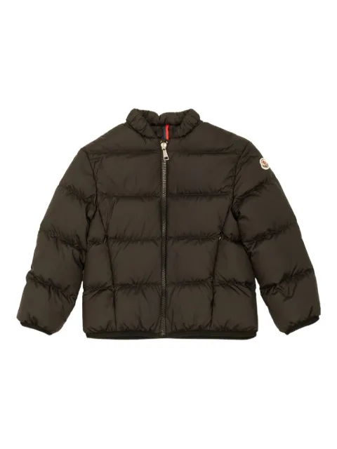 Moncler Enfant quilted logo-patch jacket