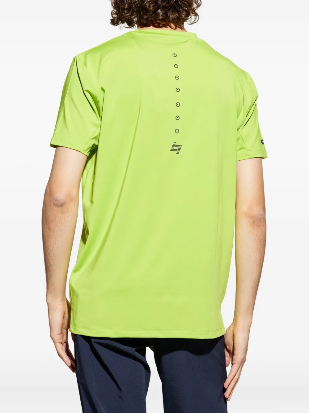Ea7 Emporio Armani T-shirt met logoprint Groen