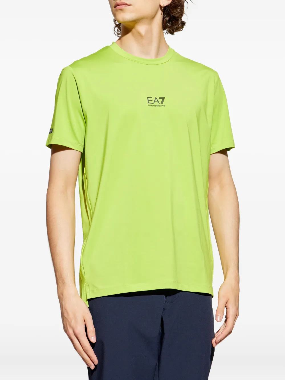 Ea7 Emporio Armani T-shirt met logoprint Groen
