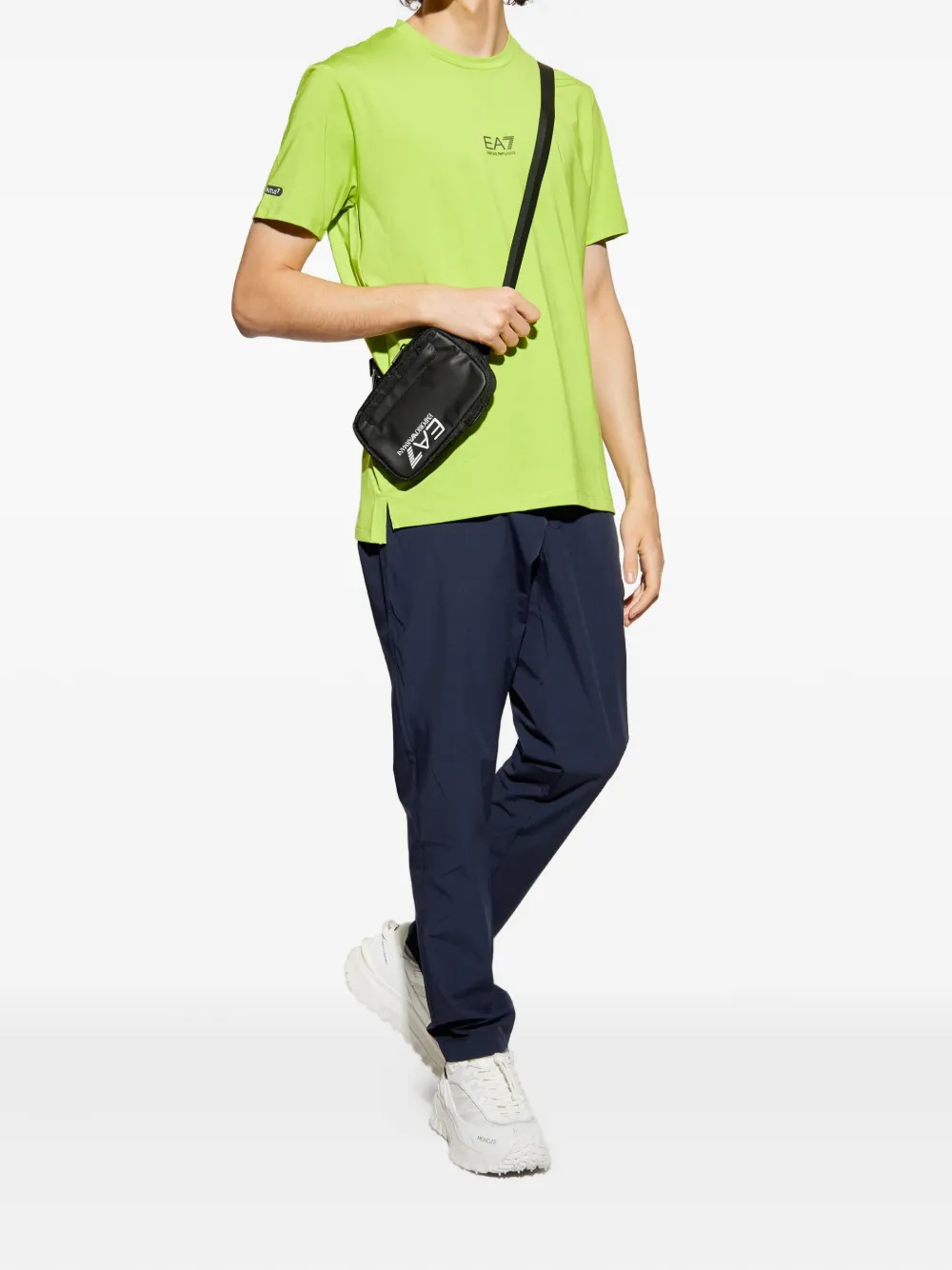 Ea7 Emporio Armani T-shirt met logoprint Groen