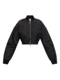 Sportmax cropped zip-fastening bomber jacket - Black