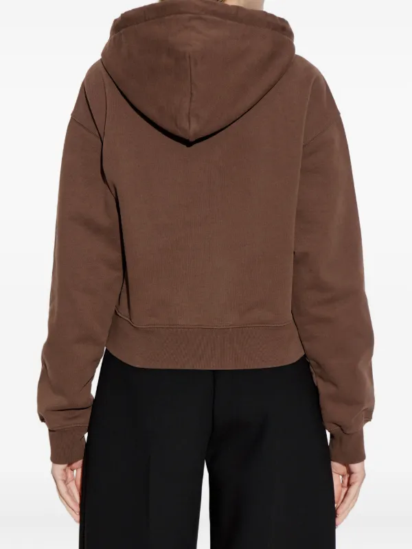 Jacquemus logo-patch Hoodie | Brown | FARFETCH