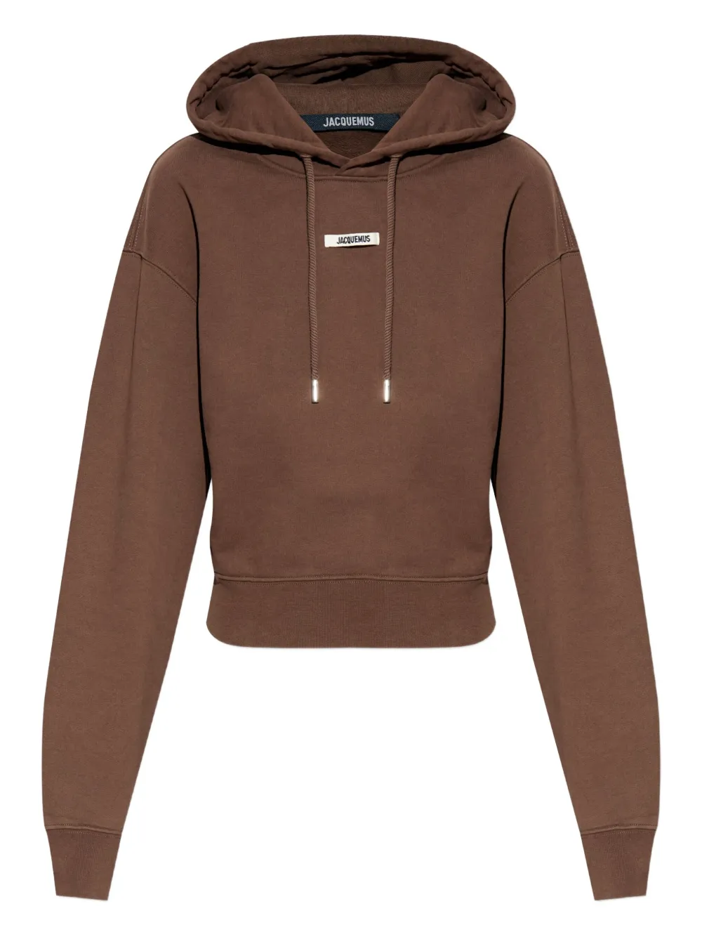 Jacquemus logo-patch hoodie | Brown | Image 1