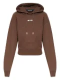 Jacquemus logo-patch hoodie - Brown
