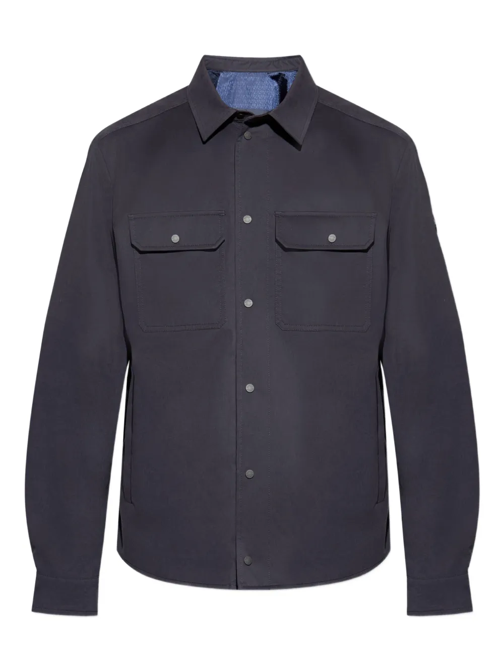 Moncler Overhemd met logopatch Blauw