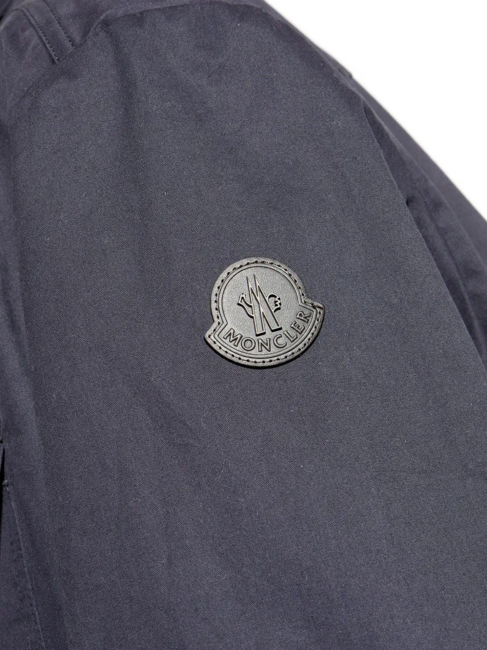 Moncler Overhemd met logopatch Blauw
