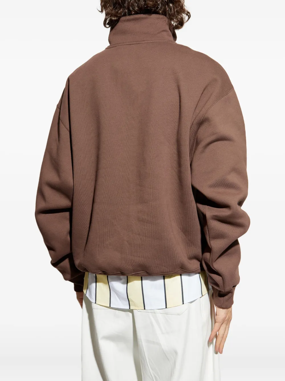 Jacquemus Sweater met logopatch Bruin