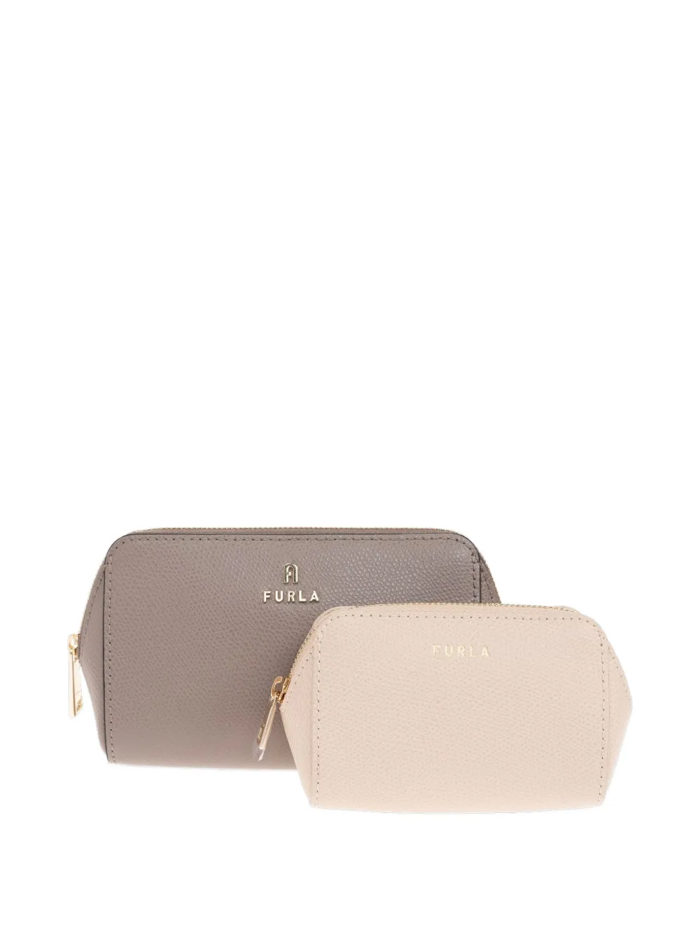 Furla Zip-top Leather Make-up Bag