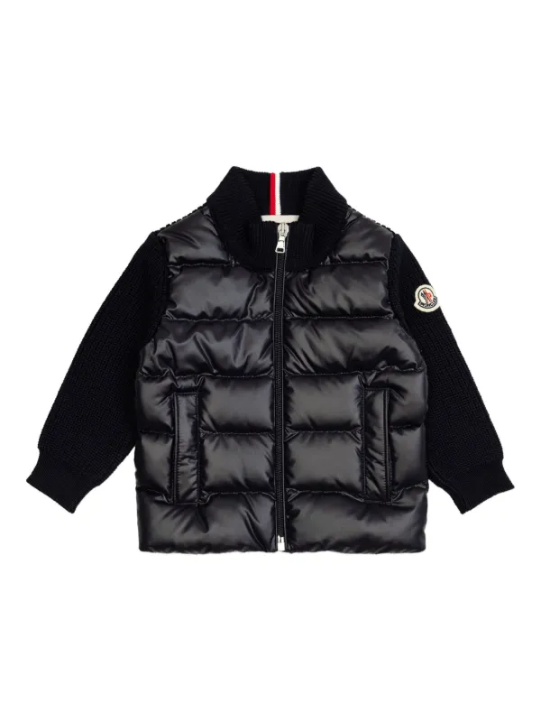Moncler Enfant キルティング カーディガン | ブラック | FARFETCH JP
