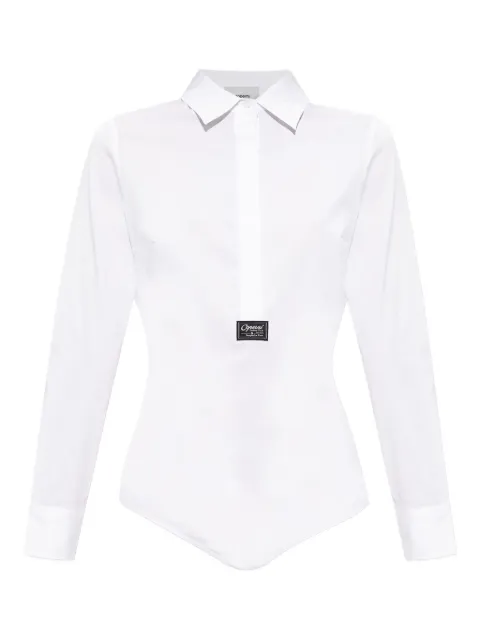 Coperni logo-patch shirt