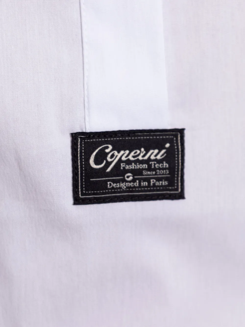 Coperni logo-patch shirt Wit