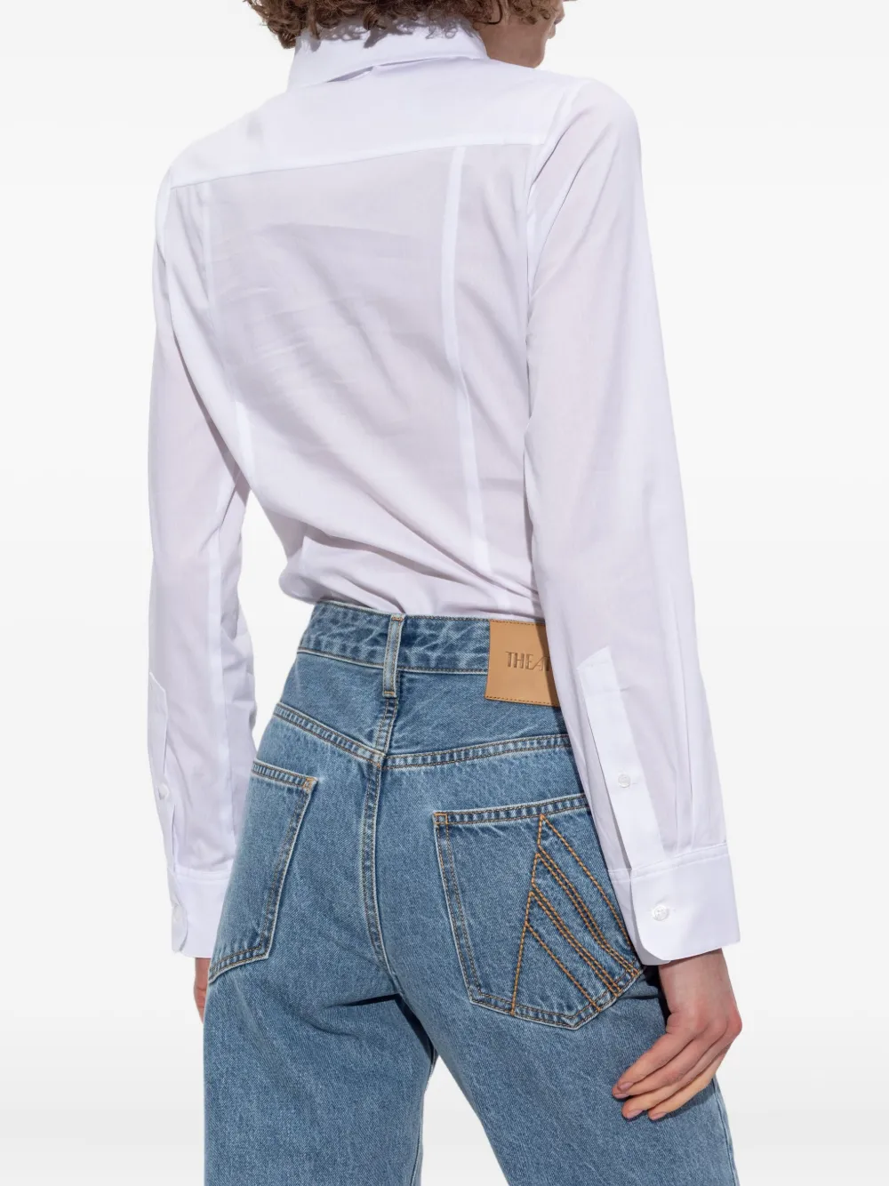 Coperni logo-patch shirt Wit
