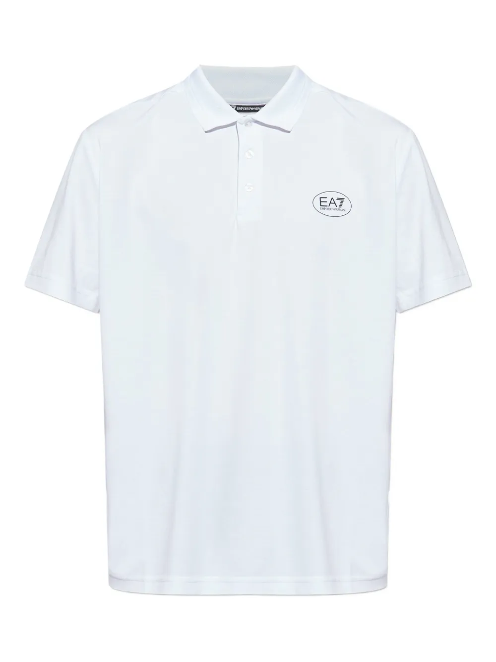 Ea7 Emporio Armani Poloshirt met logoprint Wit