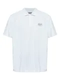 Ea7 Emporio Armani logo-print polo shirt - White