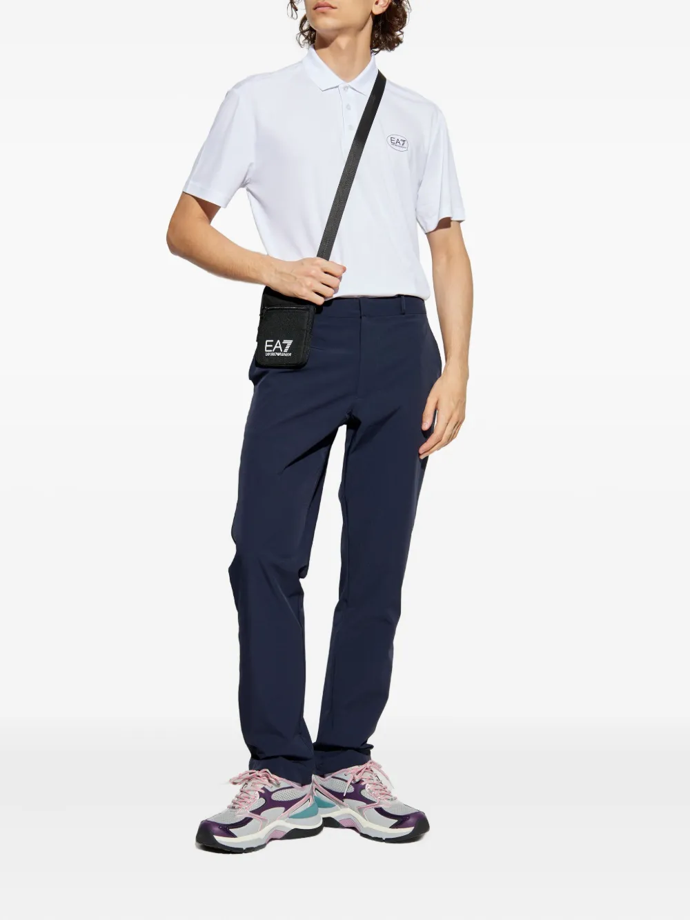 Ea7 Emporio Armani Poloshirt met logoprint Wit