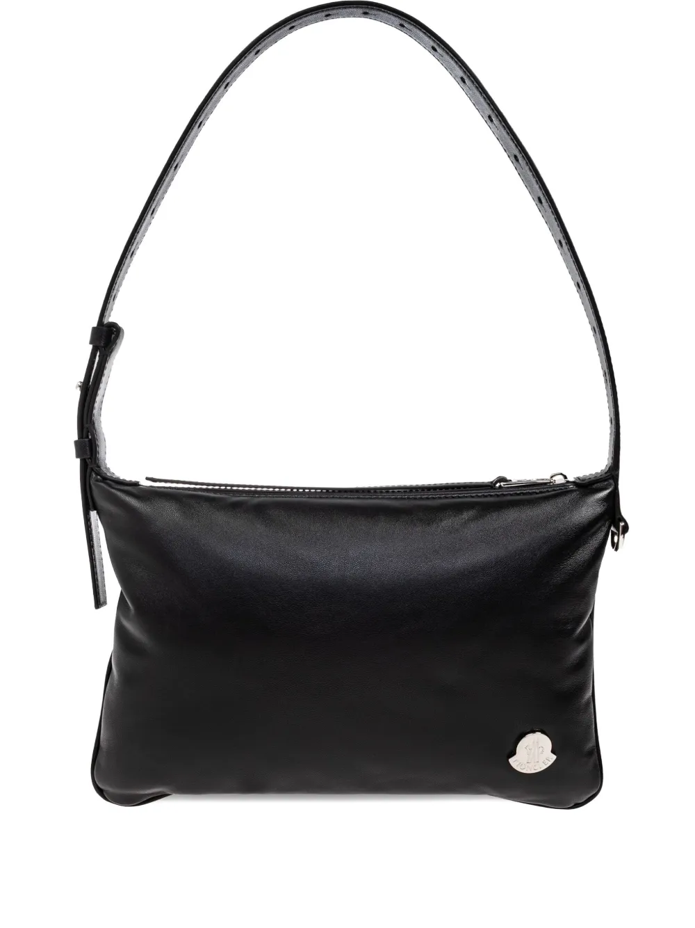 Moncler small Vetta leather logo-plaque shoulder bag Zwart