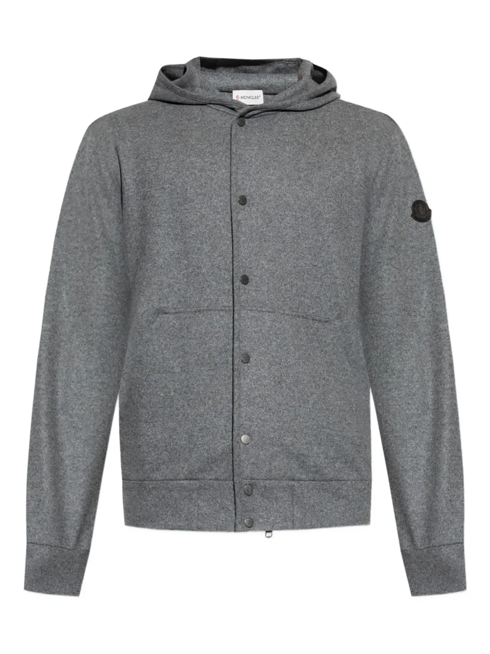 Moncler Felpa jack met capuchon Grijs