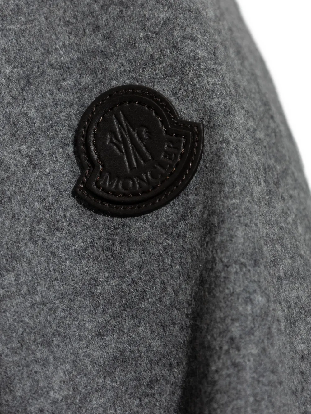 Moncler Felpa jack met capuchon Grijs
