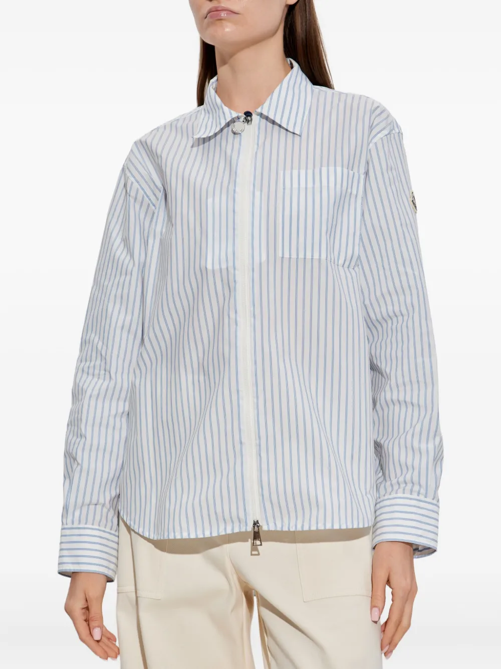 Moncler Gestreepte blouse Wit
