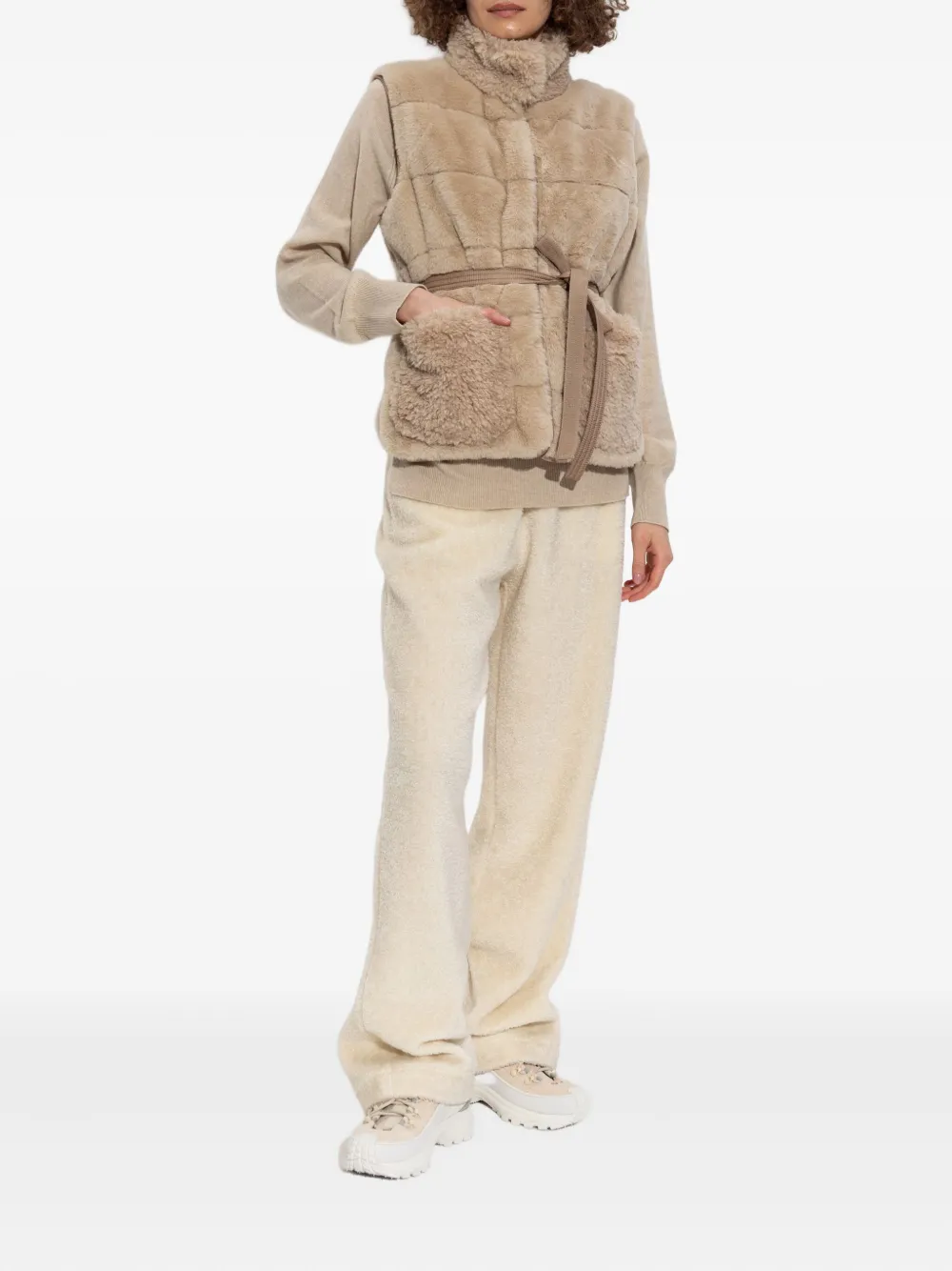Moncler Joui gilet Beige