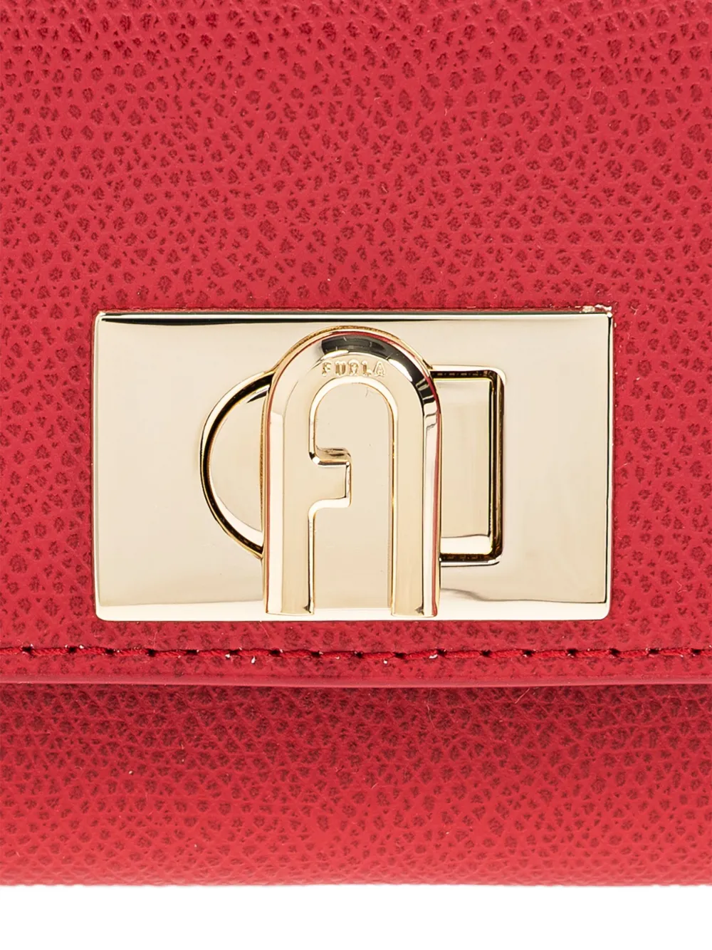 Furla 1927 lock-detail leather wallet Rood