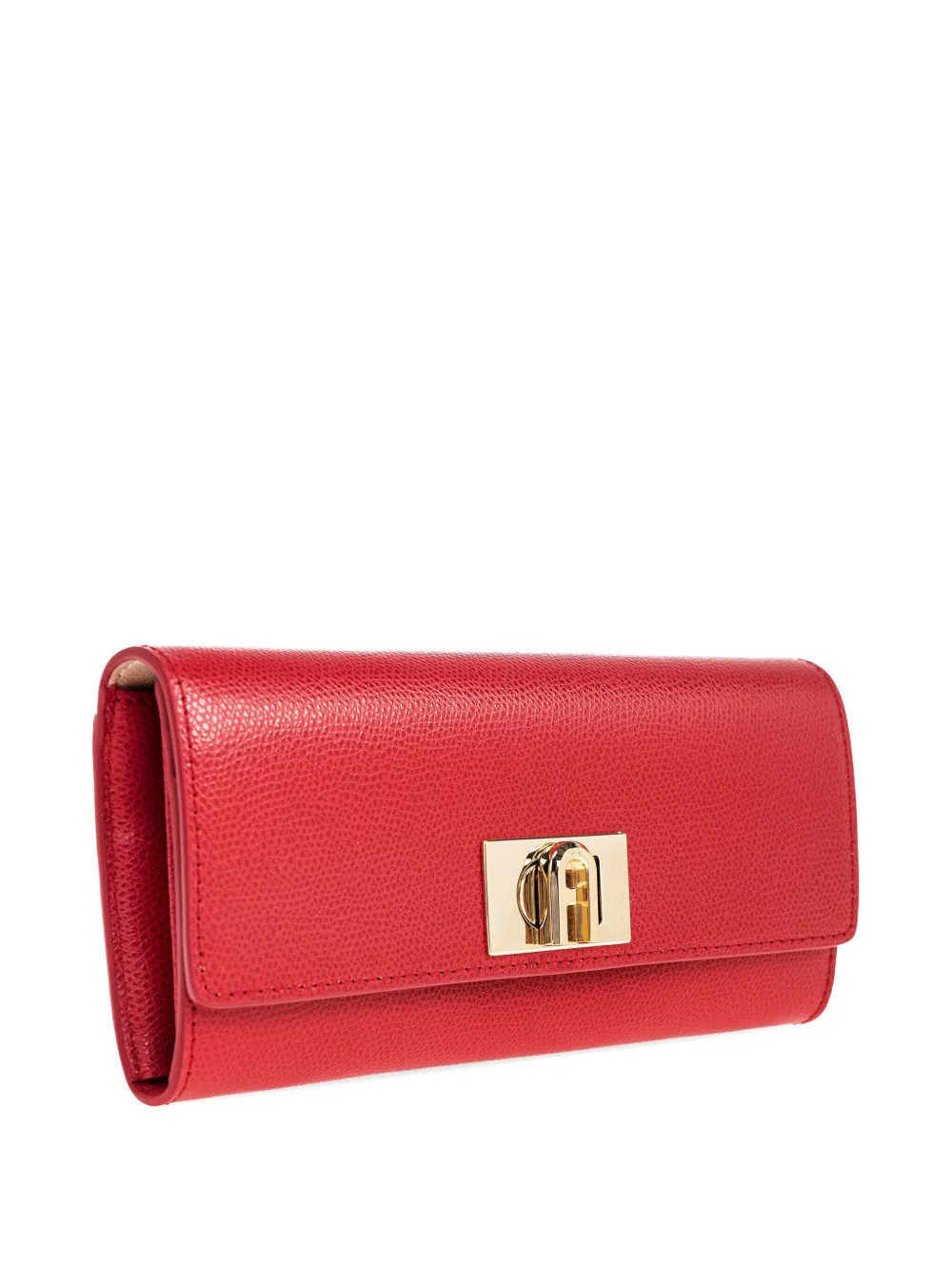 Furla 1927 lock-detail leather wallet Rood