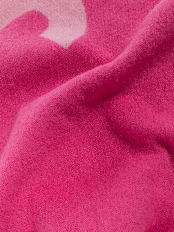 【数量限定】JACQUEMUS フリンジニットスカーフ Jacquemus ロゴ フリンジ スカーフ | ピンク | FARFETCH JP