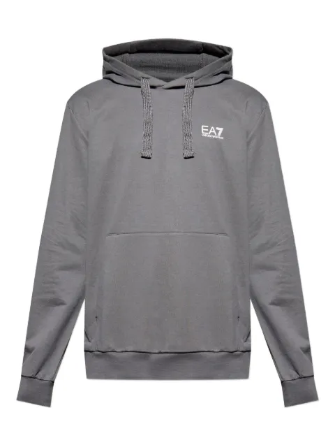 Ea7 Emporio Armani logo印花连帽衫