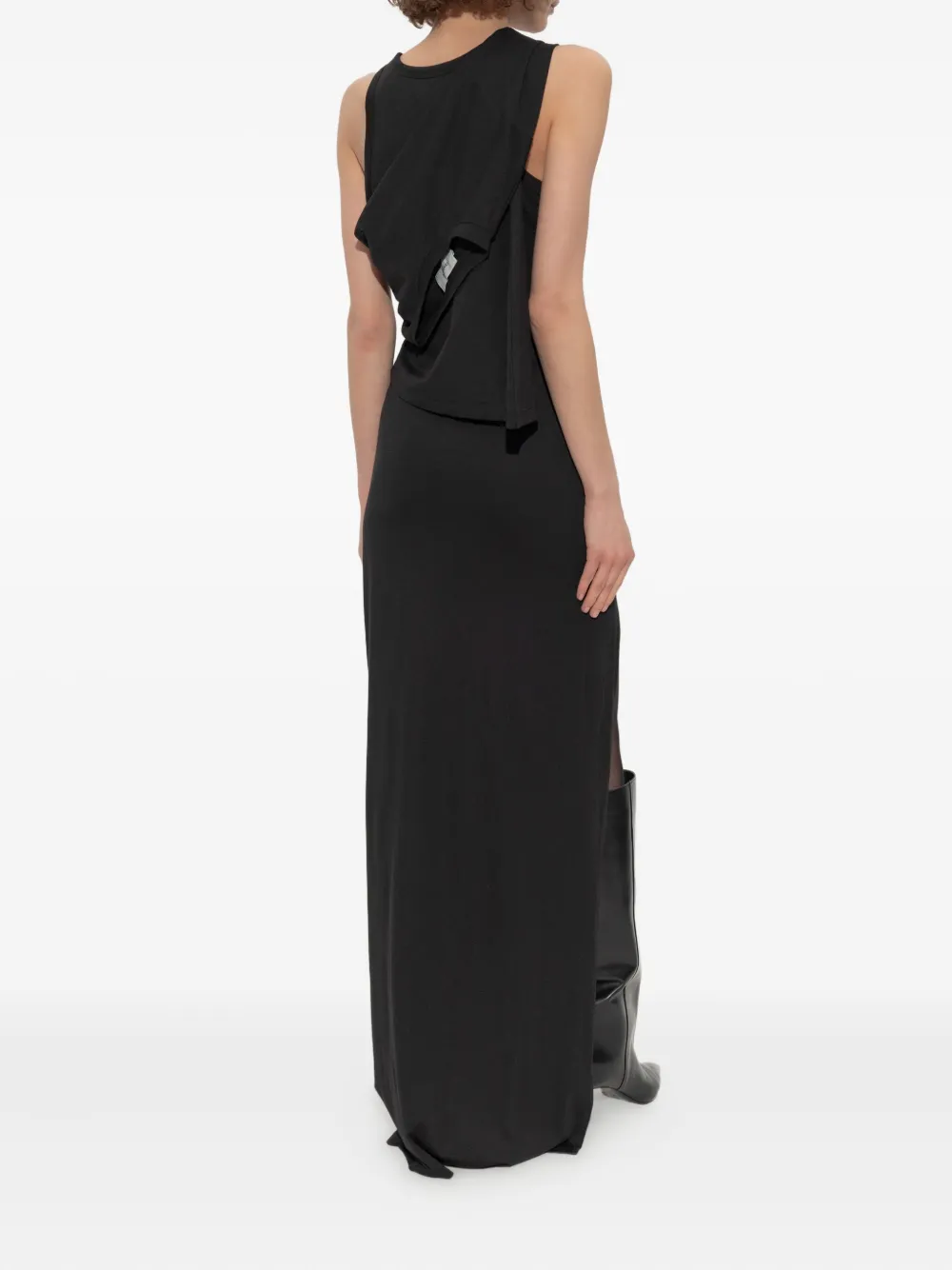 Coperni Maxi-jurk met geknoopt detail en zijsplit Zwart