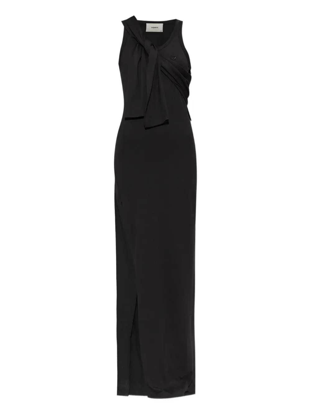 Coperni Maxi-jurk met geknoopt detail en zijsplit Zwart