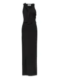 Coperni knot-detail side-split maxi dress - Black