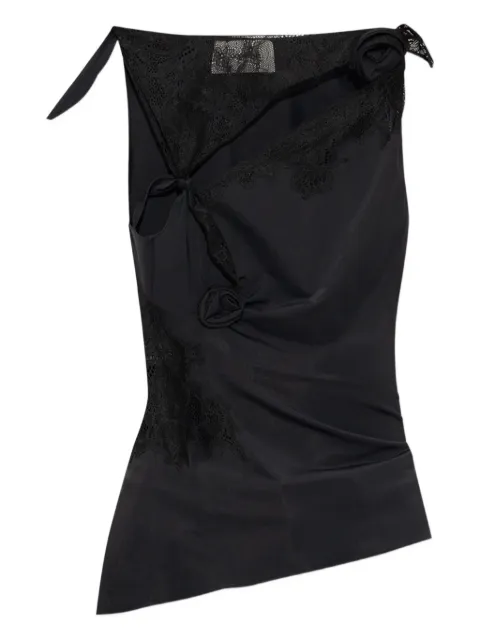 Coperni lace-insert draped top