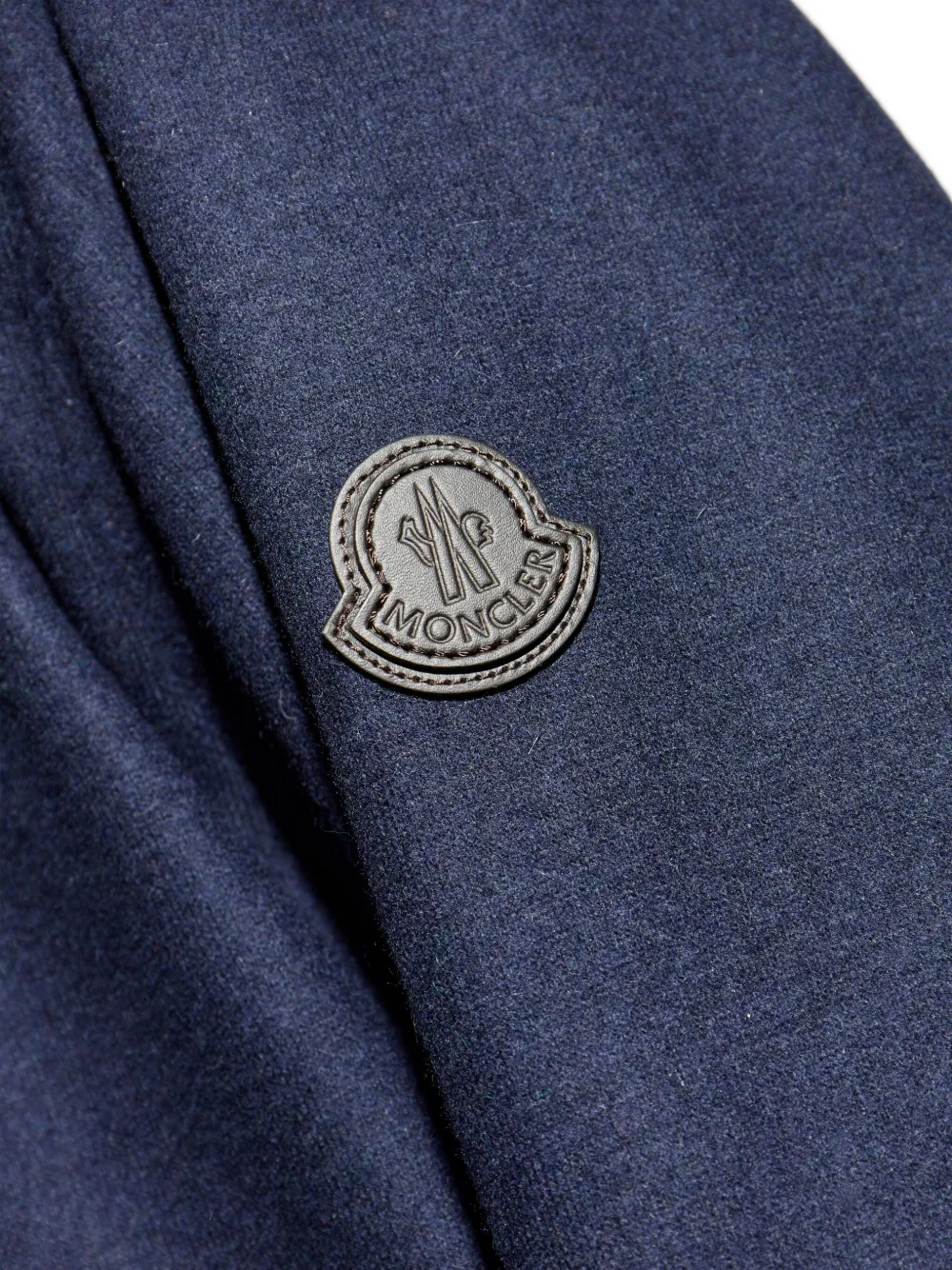 Moncler Trui met knoopsluiting en capuchon Blauw